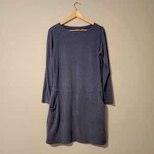 Merrell Comfy Sweater Dress with Pockets Blue Size Medium